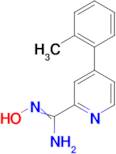 N-Hydroxy-4-o-tolyl-pyridine-2-carboxamidine