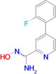 4-(2-Fluoro-phenyl)-N-hydroxy-pyridine-2-carboxamidine