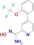 N-Hydroxy-4-(2-trifluoromethoxy-phenyl)-pyridine-2-carboxamidine