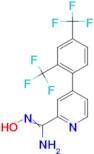 4-(2,4-Bis-trifluoromethyl-phenyl)-N-hydroxy-pyridine-2-carboxamidine