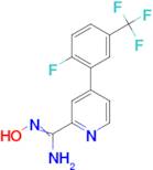 4-(2-Fluoro-5-trifluoromethyl-phenyl)-N-hydroxy-pyridine-2-carboxamidine