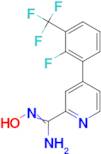 4-(2-Fluoro-3-trifluoromethyl-phenyl)-N-hydroxy-pyridine-2-carboxamidine