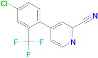 4-(4-Chloro-2-trifluoromethyl-phenyl)-pyridine-2-carbonitrile