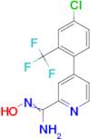 4-(4-Chloro-2-trifluoromethyl-phenyl)-N-hydroxy-pyridine-2-carboxamidine