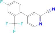 4-(4-Fluoro-2-trifluoromethyl-phenyl)-pyridine-2-carbonitrile