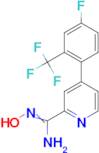 4-(4-Fluoro-2-trifluoromethyl-phenyl)-N-hydroxy-pyridine-2-carboxamidine