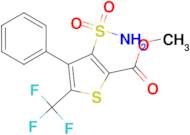 4-Phenyl-3-sulfamoyl-5-trifluoromethyl-thiophene-2-carboxylic acid methyl ester