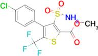 4-(4-Chloro-phenyl)-3-sulfamoyl-5-trifluoromethyl-thiophene-2-carboxylic acid methyl ester