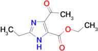 5-Acetyl-2-ethyl-3H-imidazole-4-carboxylic acid ethyl ester