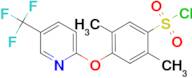 2,5-Dimethyl-4-(5-trifluoromethyl-pyridin-2-yloxy)-benzenesulfonyl chloride