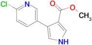 4-(6-Chloro-pyridin-3-yl)-1H-pyrrole-3-carboxylic acid methyl ester