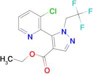 5-(3-Chloro-pyridin-2-yl)-1-(2,2,2-trifluoro-ethyl)-1H-pyrazole-4-carboxylic acid ethyl ester