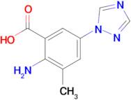 2-Amino-3-methyl-5-[1,2,4]triazol-1-yl-benzoic acid