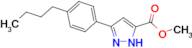 5-(4-Butyl-phenyl)-1H-pyrazole-3-carboxylic acid methyl ester