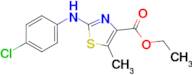 2-(4-Chloro-phenylamino)-5-methyl-thiazole-4-carboxylic acid ethyl ester