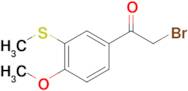 2-bromo-1-(4-methoxy-3-(methylthio)phenyl)ethan-1-one