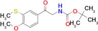 tert-butyl (2-(4-methoxy-3-(methylthio)phenyl)-2-oxoethyl)carbamate