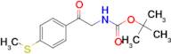 tert-butyl (2-(4-(methylthio)phenyl)-2-oxoethyl)carbamate