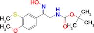 tert-butyl (E)-(2-(hydroxyimino)-2-(4-methoxy-3-(methylthio)phenyl)ethyl)carbamate