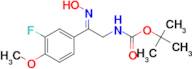 tert-butyl (E)-(2-(3-fluoro-4-methoxyphenyl)-2-(hydroxyimino)ethyl)carbamate