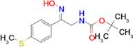 tert-butyl (E)-(2-(hydroxyimino)-2-(4-(methylthio)phenyl)ethyl)carbamate