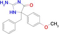 2-amino-5-benzyl-5-(4-methoxyphenyl)-4,5-dihydro-1H-imidazol-4-one