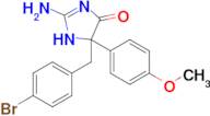 2-amino-5-[(4-bromophenyl)methyl]-5-(4-methoxyphenyl)-4,5-dihydro-1H-imidazol-4-one