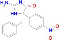 2-amino-5-benzyl-5-(4-nitrophenyl)-4,5-dihydro-1H-imidazol-4-one