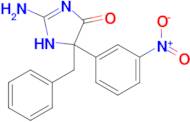 2-amino-5-benzyl-5-(3-nitrophenyl)-4,5-dihydro-1H-imidazol-4-one