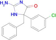 2-amino-5-benzyl-5-(3-chlorophenyl)-4,5-dihydro-1H-imidazol-4-one