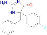 2-amino-5-benzyl-5-(4-fluorophenyl)-4,5-dihydro-1H-imidazol-4-one