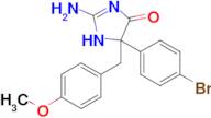 2-amino-5-(4-bromophenyl)-5-[(4-methoxyphenyl)methyl]-4,5-dihydro-1H-imidazol-4-one