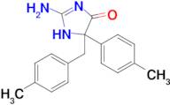 2-amino-5-(4-methylphenyl)-5-[(4-methylphenyl)methyl]-4,5-dihydro-1H-imidazol-4-one