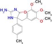 2-amino-5-(4-methylphenyl)-5-[(3,4,5-trimethoxyphenyl)methyl]-4,5-dihydro-1H-imidazol-4-one