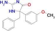 2-amino-5-benzyl-5-(3-methoxyphenyl)-4,5-dihydro-1H-imidazol-4-one