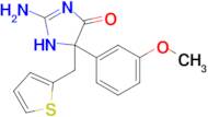 2-amino-5-(3-methoxyphenyl)-5-[(thiophen-2-yl)methyl]-4,5-dihydro-1H-imidazol-4-one