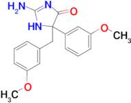 2-amino-5-(3-methoxyphenyl)-5-[(3-methoxyphenyl)methyl]-4,5-dihydro-1H-imidazol-4-one