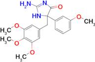2-amino-5-(3-methoxyphenyl)-5-[(3,4,5-trimethoxyphenyl)methyl]-4,5-dihydro-1H-imidazol-4-one