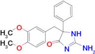 2-amino-5-[(3,4-dimethoxyphenyl)methyl]-5-phenyl-4,5-dihydro-1H-imidazol-4-one