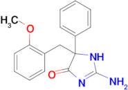 2-amino-5-[(2-methoxyphenyl)methyl]-5-phenyl-4,5-dihydro-1H-imidazol-4-one