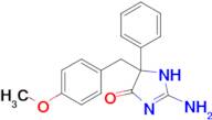 2-amino-5-[(4-methoxyphenyl)methyl]-5-phenyl-4,5-dihydro-1H-imidazol-4-one