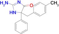 2-amino-5-[(4-methylphenyl)methyl]-5-phenyl-4,5-dihydro-1H-imidazol-4-one