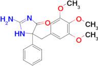 2-amino-5-phenyl-5-[(3,4,5-trimethoxyphenyl)methyl]-4,5-dihydro-1H-imidazol-4-one