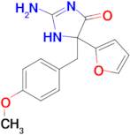 2-amino-5-(furan-2-yl)-5-[(4-methoxyphenyl)methyl]-4,5-dihydro-1H-imidazol-4-one