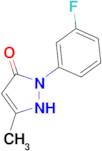 1-(3-fluorophenyl)-3-methyl-4,5-dihydro-1H-pyrazol-5-one