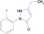 3-ethyl-1-(2-fluorophenyl)-4,5-dihydro-1H-pyrazol-5-one