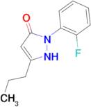 1-(2-fluorophenyl)-3-propyl-4,5-dihydro-1H-pyrazol-5-one