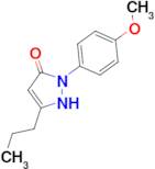 1-(4-methoxyphenyl)-3-propyl-4,5-dihydro-1H-pyrazol-5-one