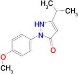 1-(4-methoxyphenyl)-3-(propan-2-yl)-4,5-dihydro-1H-pyrazol-5-one