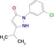 1-(3-chlorophenyl)-3-(propan-2-yl)-4,5-dihydro-1H-pyrazol-5-one